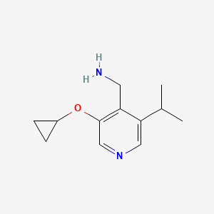 (3-Cyclopropoxy-5-isopropylpyridin-4-YL)methanamine