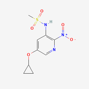 N-(5-Cyclopropoxy-2-nitropyridin-3-YL)methanesulfonamide