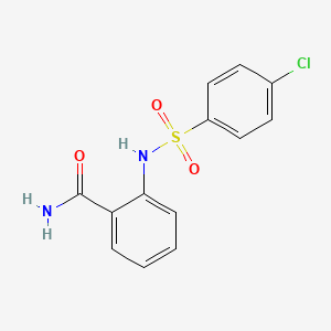 2-{[(4-Chlorophenyl)sulfonyl]amino}benzamide