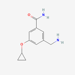 3-(Aminomethyl)-5-cyclopropoxybenzamide