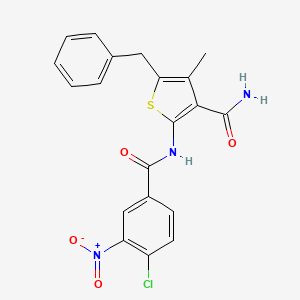 5-Benzyl-2-{[(4-chloro-3-nitrophenyl)carbonyl]amino}-4-methylthiophene-3-carboxamide