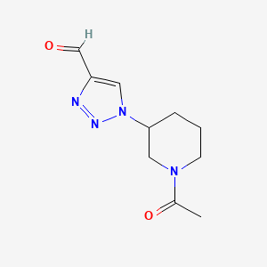 molecular formula C10H14N4O2 B1480604 1-(1-acetylpiperidin-3-yl)-1H-1,2,3-triazole-4-carbaldehyde CAS No. 2091246-35-2
