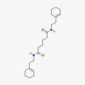 molecular formula C22H36N2O2 B14806045 N,N'-bis[2-(cyclohex-1-en-1-yl)ethyl]hexanediamide 