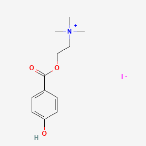 2-(4-Hydroxybenzoyl)oxyethyl-trimethylazanium;iodide