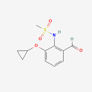 N-(2-Cyclopropoxy-6-formylphenyl)methanesulfonamide