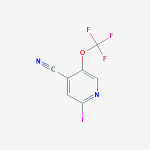 2-Iodo-5-(trifluoromethoxy)isonicotinonitrile