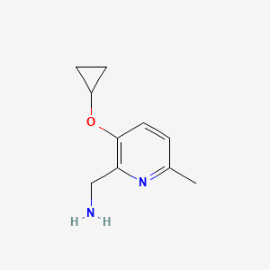 (3-Cyclopropoxy-6-methylpyridin-2-YL)methanamine