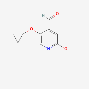 2-Tert-butoxy-5-cyclopropoxyisonicotinaldehyde