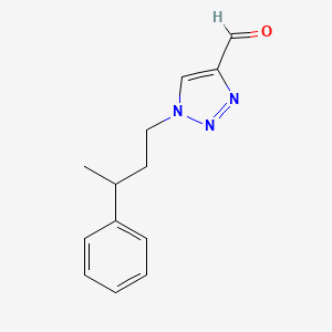 1-(3-phenylbutyl)-1H-1,2,3-triazole-4-carbaldehyde