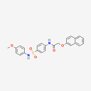 N-{4-[(4-methoxyphenyl)sulfamoyl]phenyl}-2-(naphthalen-2-yloxy)acetamide