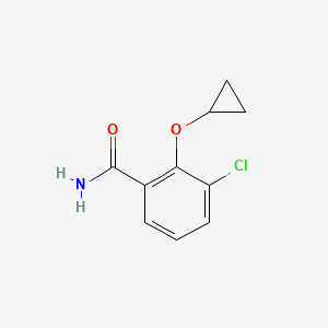 3-Chloro-2-cyclopropoxybenzamide