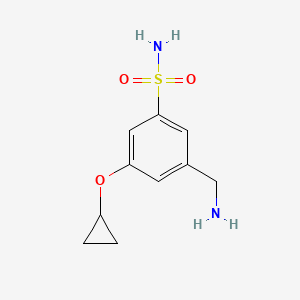 3-(Aminomethyl)-5-cyclopropoxybenzenesulfonamide