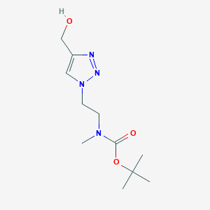 tert-butyl (2-(4-(hydroxymethyl)-1H-1,2,3-triazol-1-yl)ethyl)(methyl)carbamate