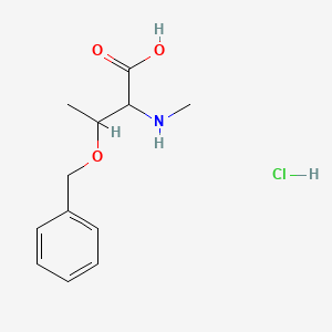 2-(Methylamino)-3-phenylmethoxybutanoic acid;hydrochloride