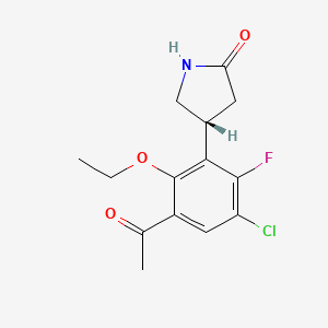 (R)-4-(3-Acetyl-5-chloro-2-ethoxy-6-fluorophenyl)pyrrolidin-2-one