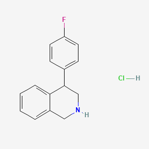molecular formula C15H15ClFN B1480619 4-(4-Fluorophenyl)-1,2,3,4-tetrahydroisoquinoline hydrochloride CAS No. 1231254-47-9