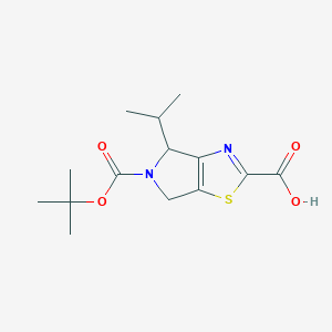 (4S)-5-[(tert-Butoxy)carbonyl]-4-(propan-2-yl)-4H,5H,6H-pyrrolo[3,4-d][1,3]thiazole-2-carboxylic acid