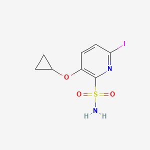 molecular formula C8H9IN2O3S B14806209 3-Cyclopropoxy-6-iodopyridine-2-sulfonamide 