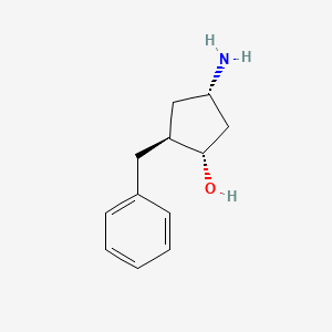 (1S,2S,4S)-4-Amino-2-benzylcyclopentan-1-ol