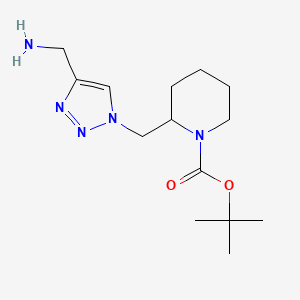 tert-butyl 2-((4-(aminomethyl)-1H-1,2,3-triazol-1-yl)methyl)piperidine-1-carboxylate