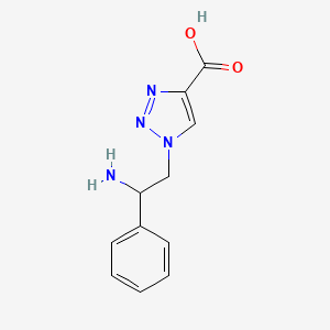 1-(2-amino-2-phenylethyl)-1H-1,2,3-triazole-4-carboxylic acid