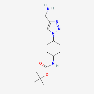 tert-butyl (4-(4-(aminomethyl)-1H-1,2,3-triazol-1-yl)cyclohexyl)carbamate