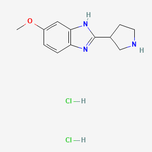 5-methoxy-2-(pyrrolidin-3-yl)-1H-benzo[d]imidazole dihydrochloride