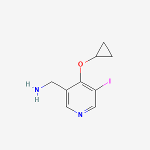 (4-Cyclopropoxy-5-iodopyridin-3-YL)methanamine