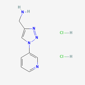 [1-(pyridin-3-yl)-1H-1,2,3-triazol-4-yl]methanamine dihydrochloride