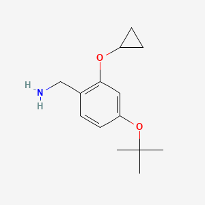 (4-Tert-butoxy-2-cyclopropoxyphenyl)methanamine