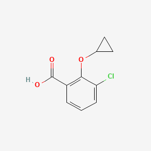 3-Chloro-2-cyclopropoxybenzoic acid