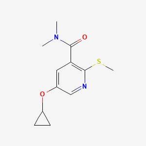 5-Cyclopropoxy-N,N-dimethyl-2-(methylthio)nicotinamide