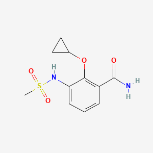 2-Cyclopropoxy-3-(methylsulfonamido)benzamide