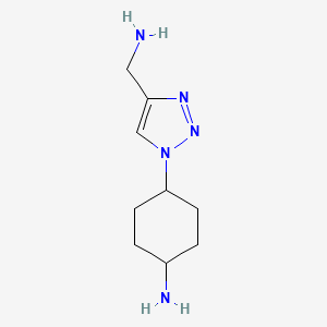 4-(4-(aminomethyl)-1H-1,2,3-triazol-1-yl)cyclohexan-1-amine