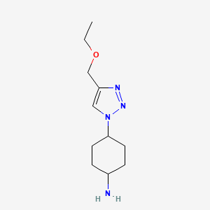 molecular formula C11H20N4O B1480638 4-(4-(ethoxymethyl)-1H-1,2,3-triazol-1-yl)cyclohexan-1-amine CAS No. 2098111-62-5