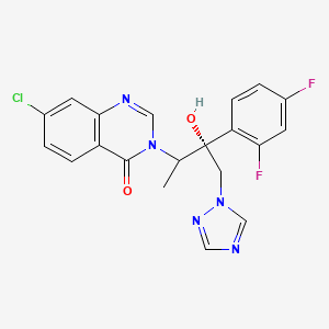 molecular formula C20H16ClF2N5O2 B14806395 7-chloro-3-[(3R)-3-(2,4-difluorophenyl)-3-hydroxy-4-(1,2,4-triazol-1-yl)butan-2-yl]quinazolin-4-one 