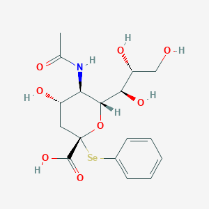 B148064 (Phenyl 5-acetamido-3,5-dideoxy-2-selenononulopyranosid)onic acid CAS No. 131569-90-9