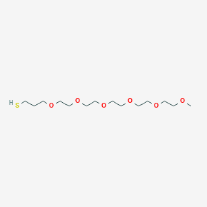 molecular formula C14H30O6S B14806406 2,5,8,11,14,17-Hexaoxaicosane-20-thiol 