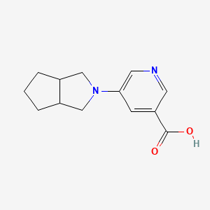 molecular formula C13H16N2O2 B1480642 5-(hexahydrocyclopenta[c]pyrrol-2(1H)-yl)nicotinic acid CAS No. 2097954-76-0