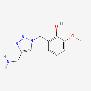 2-((4-(aminomethyl)-1H-1,2,3-triazol-1-yl)methyl)-6-methoxyphenol