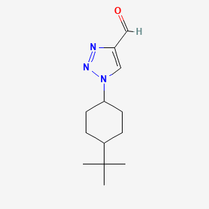 molecular formula C13H21N3O B1480647 1-(4-(tert-butyl)cyclohexyl)-1H-1,2,3-triazole-4-carbaldehyde CAS No. 2098070-80-3