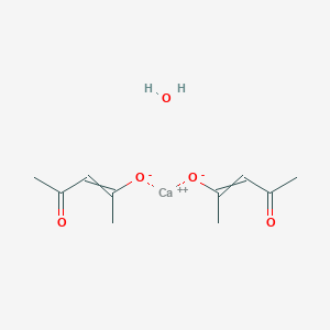 molecular formula C10H16CaO5 B14806486 calcium;4-oxopent-2-en-2-olate;hydrate 