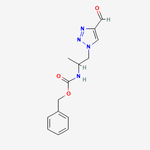 benzyl (1-(4-formyl-1H-1,2,3-triazol-1-yl)propan-2-yl)carbamate