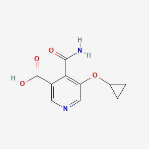 4-Carbamoyl-5-cyclopropoxynicotinic acid