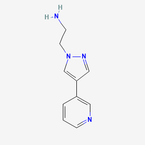 2-(4-(pyridin-3-yl)-1H-pyrazol-1-yl)ethan-1-amine