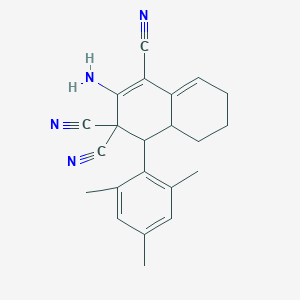 2-amino-4-(2,4,6-trimethylphenyl)-4a,5,6,7-tetrahydronaphthalene-1,3,3(4H)-tricarbonitrile