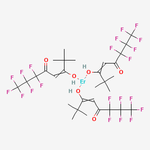 molecular formula C30H33ErF21O6 B14806582 erbium;1,1,1,2,2,3,3-heptafluoro-6-hydroxy-7,7-dimethyloct-5-en-4-one 