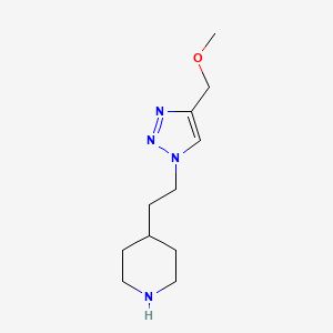 4-(2-(4-(methoxymethyl)-1H-1,2,3-triazol-1-yl)ethyl)piperidine