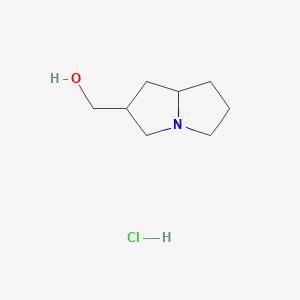 hexahydro-1H-pyrrolizin-2-ylmethanol hydrochloride