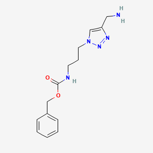 benzyl (3-(4-(aminomethyl)-1H-1,2,3-triazol-1-yl)propyl)carbamate